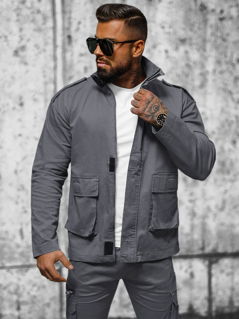 Herren Jacke Anthrazit OZONEE O/G3035