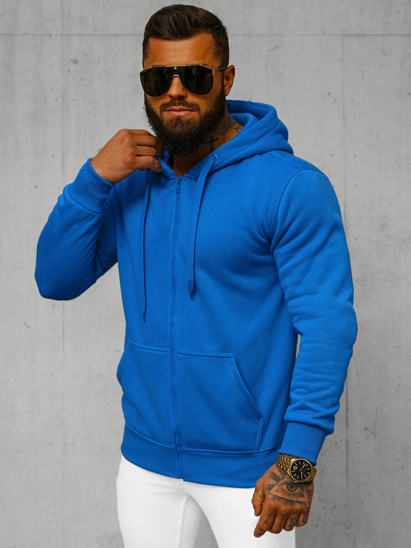 Herren Kapuzenpullover Blau OZONEE JS/2008Z