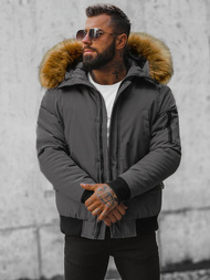 Herren Winterjacke Grau OZONEE JS/M2019/105