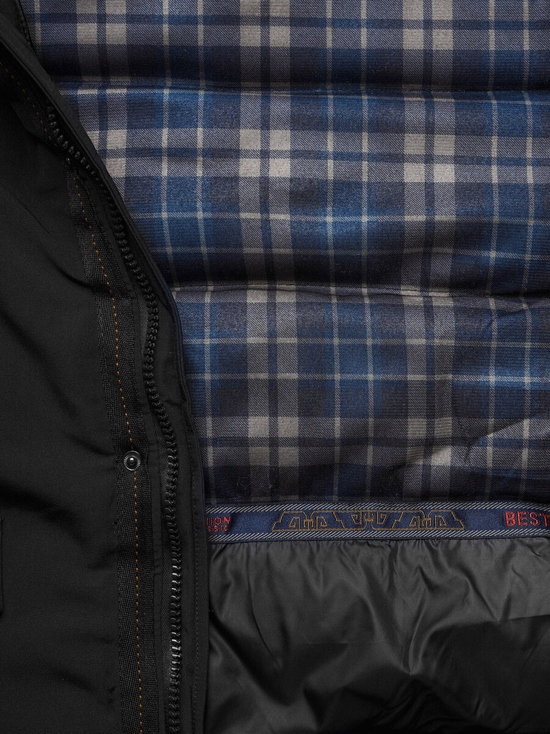 Herren Winterjacke Schwarz OZONEE JS/5M718/392