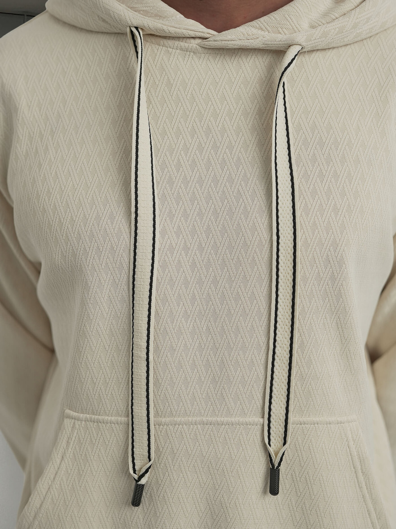 Herren Kapuzenpullover Ecru OZONEE O/G3065