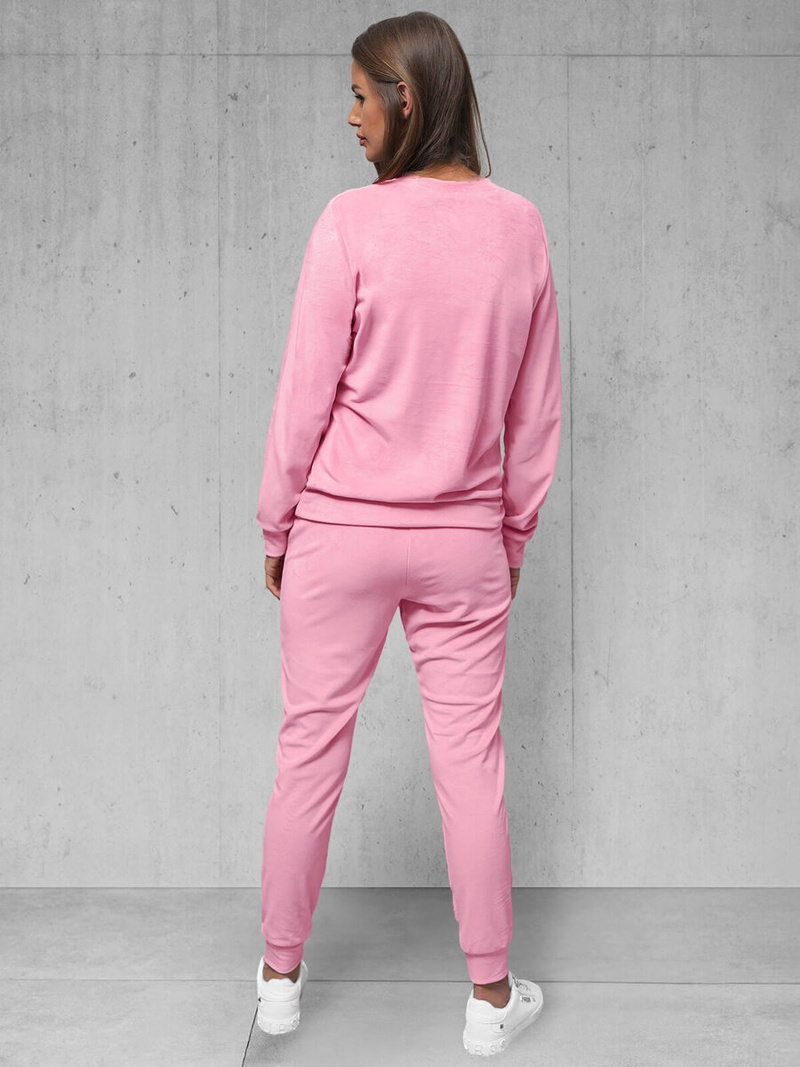 Damen Velours Sportanzug Puderrosa OZONEE O/8C1173/38Z