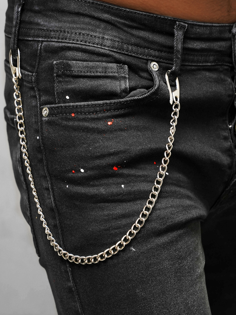 Herren Jeanshose Schwarz OZONEE O/WE1006