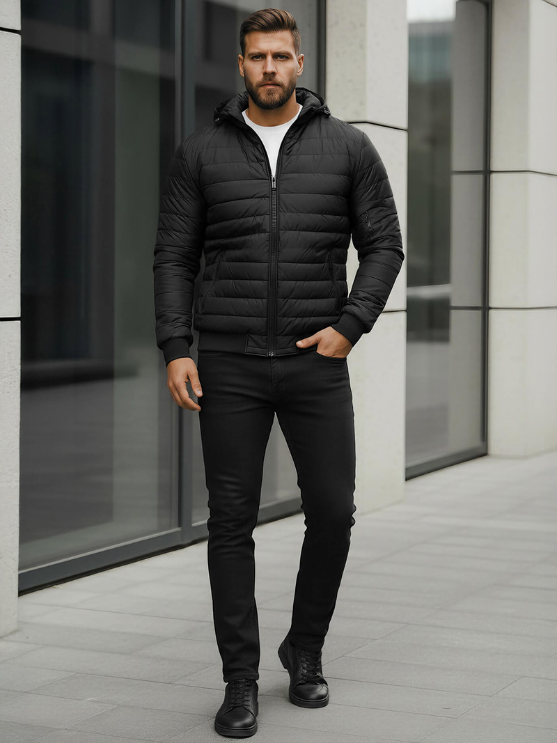 Herren Jacke Schwarz OZONEE JS/MY13Z