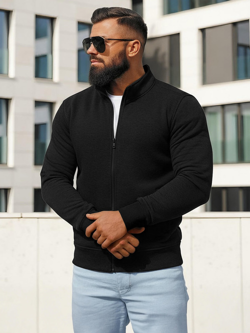 Herren Sweatjacke Schwarz OZONEE JS/2002Z