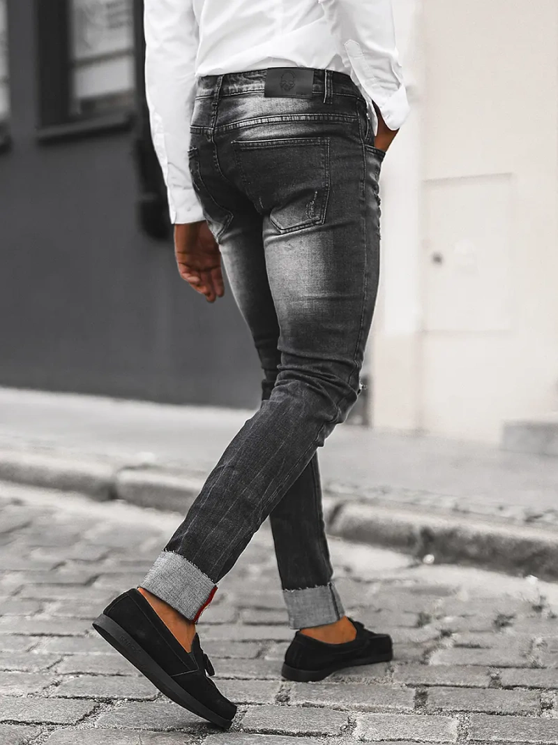 Herren Jeanshose Schwarz OZONEE NB/MP0126N