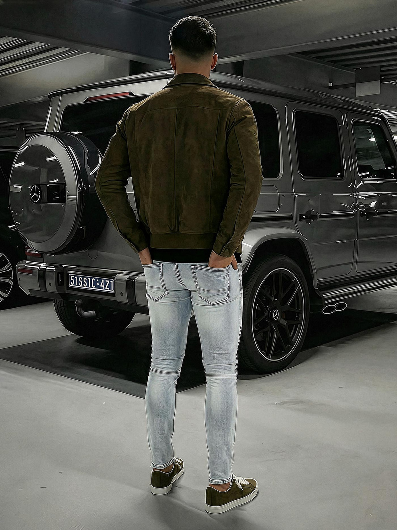 Herren Jeanshose Hellblau OZONEE O/EM8889Z