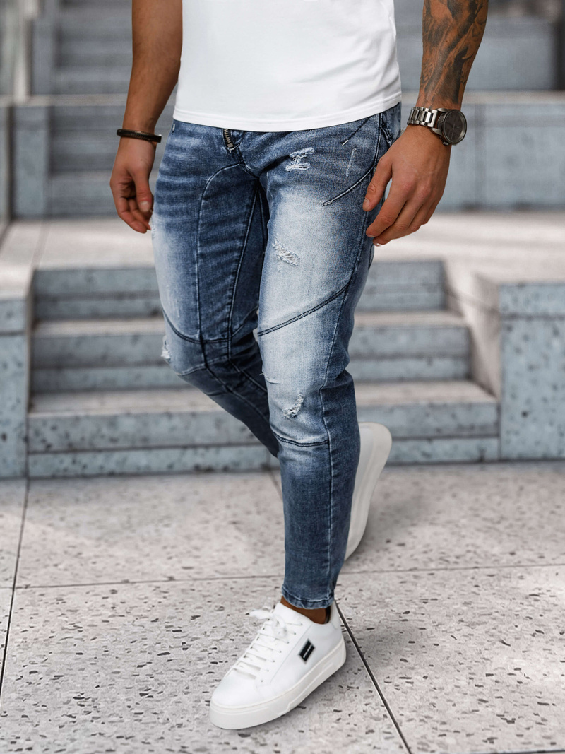 Herren Jeanshose Blau OZONEE NB/MP0045B