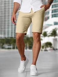 Herren Chino Shorts Beige OZONEE DJ/4400Z