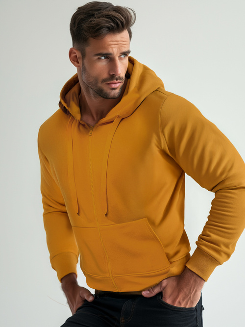 Herren Kapuzenpullover Camel OZONEE JS/2008