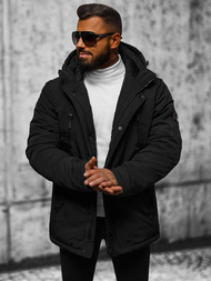 Herren Winterjacke Schwarz OZONEE JS/5M718/392