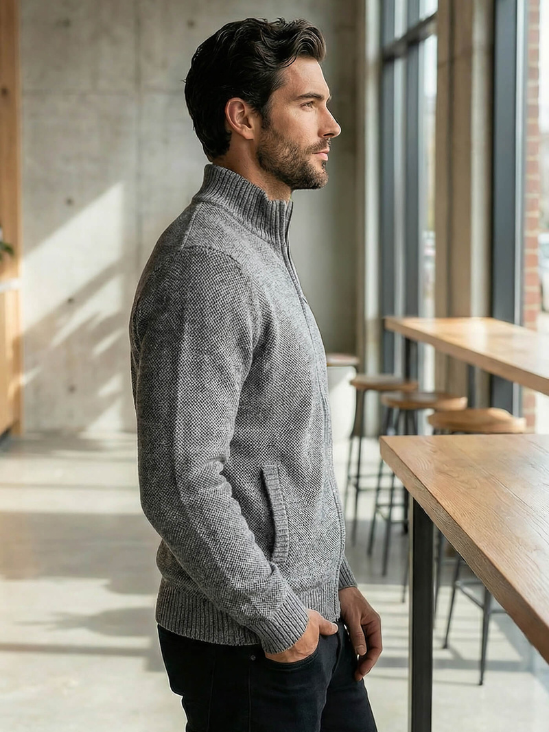 Herren Pullover Anthrazit OZONEE JS/59B3611/5