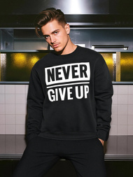 Herren Sweatshirt Schwarz OZONEE JS/8B1769/3