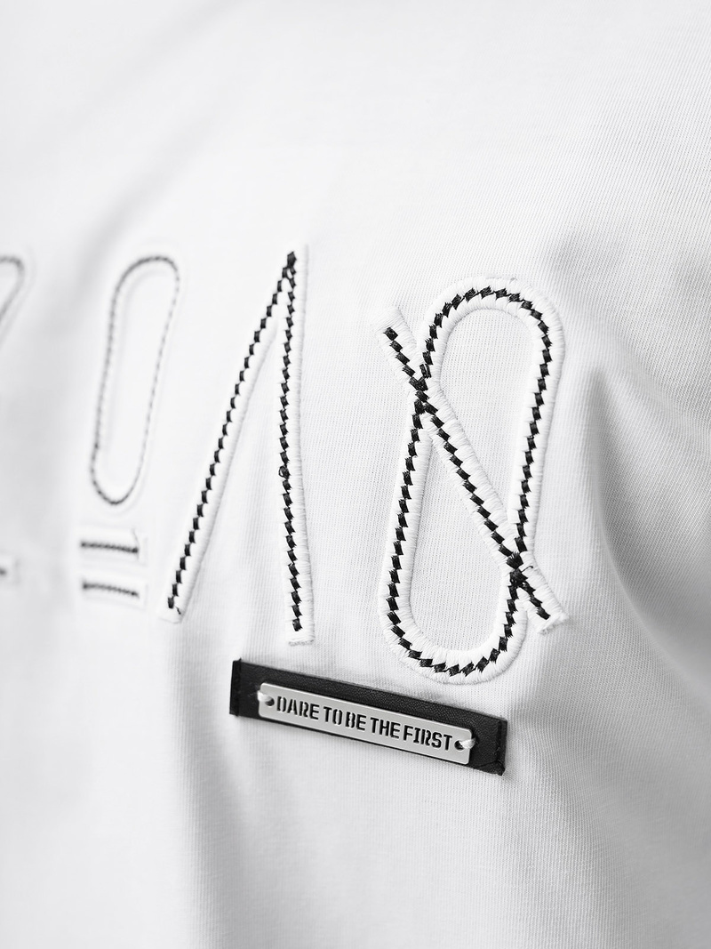 Herren T-shirt Weiß OZONEE O/QQ1185