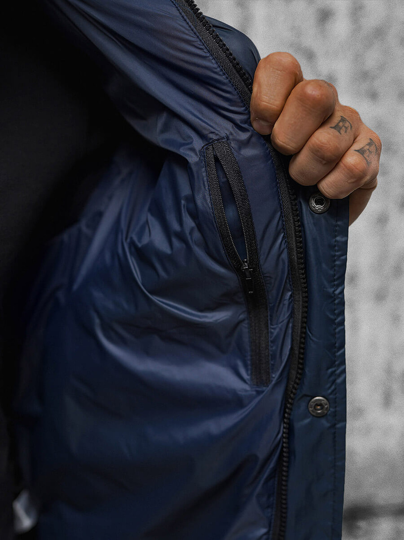 Herren Jacke Marineblau OZONEE JS/5M3102/215