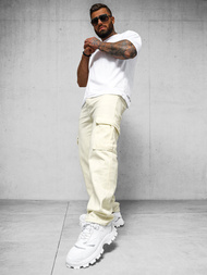 Herren Hose Ecru OZONEE DO/4001