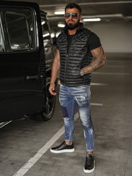 Herren weste schwarz OZONEE JS/16M9333/392BZ