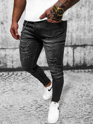 Herren Jeanshose Schwarz OZONEE O/MB465