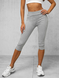 Damen Leggings 3/4 Grau OZONEE JS/1045/A3Z