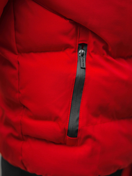 Herren Winterjacke Rot OZONEE O/M798