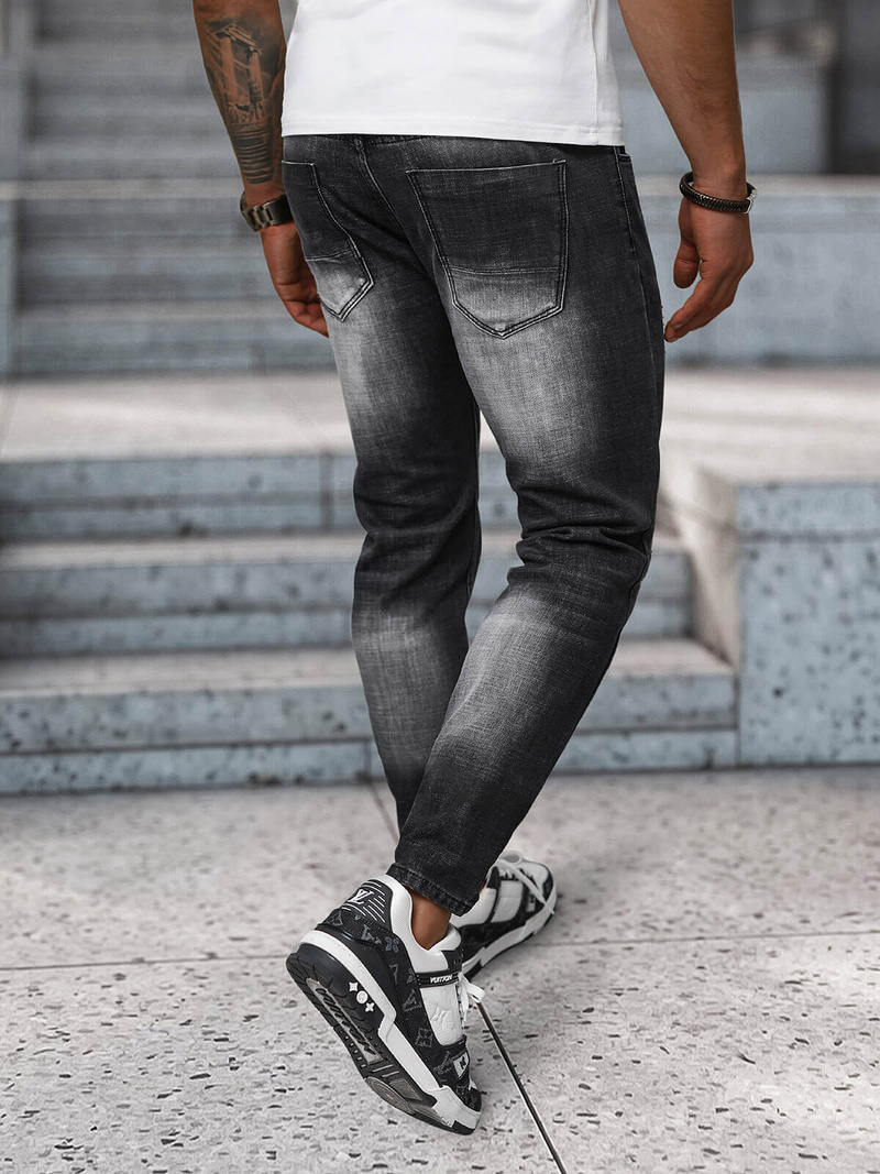 Herren Jeanshose Schwarz OZONEE NB/MP0075N