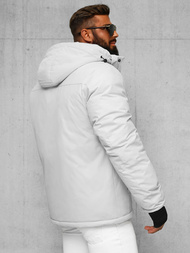 Herren Winterjacke Hellgrau OZONEE JS/91M9906/280Z