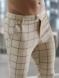 Herren Chino Hose Beige OZONEE O/P4009Z