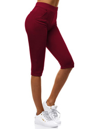 Damen Leggings Weinrot OZONEE JS/1027/D13