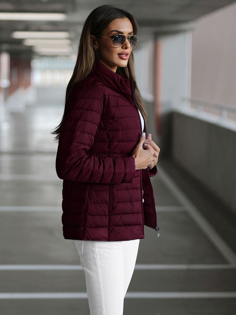 Damen Jacke Dunkel Weinrot OZONEE JS/16M9109/01Z