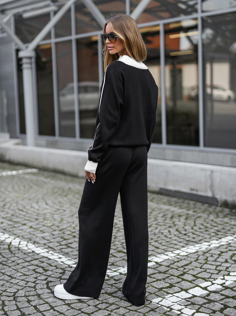 Zweiteiliges Trainingsanzug-Set Schwarz OZONEE JS/26C8805/3