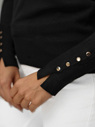 Damen pullover Schwarz OZONEE JS/8004/9