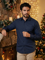 Herren Hemd Dunkelblau OZONEE V/V181Z