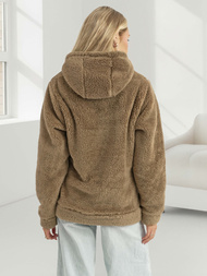 Damen Kapuzenpullover Camel OZONEE JS/HH192/157