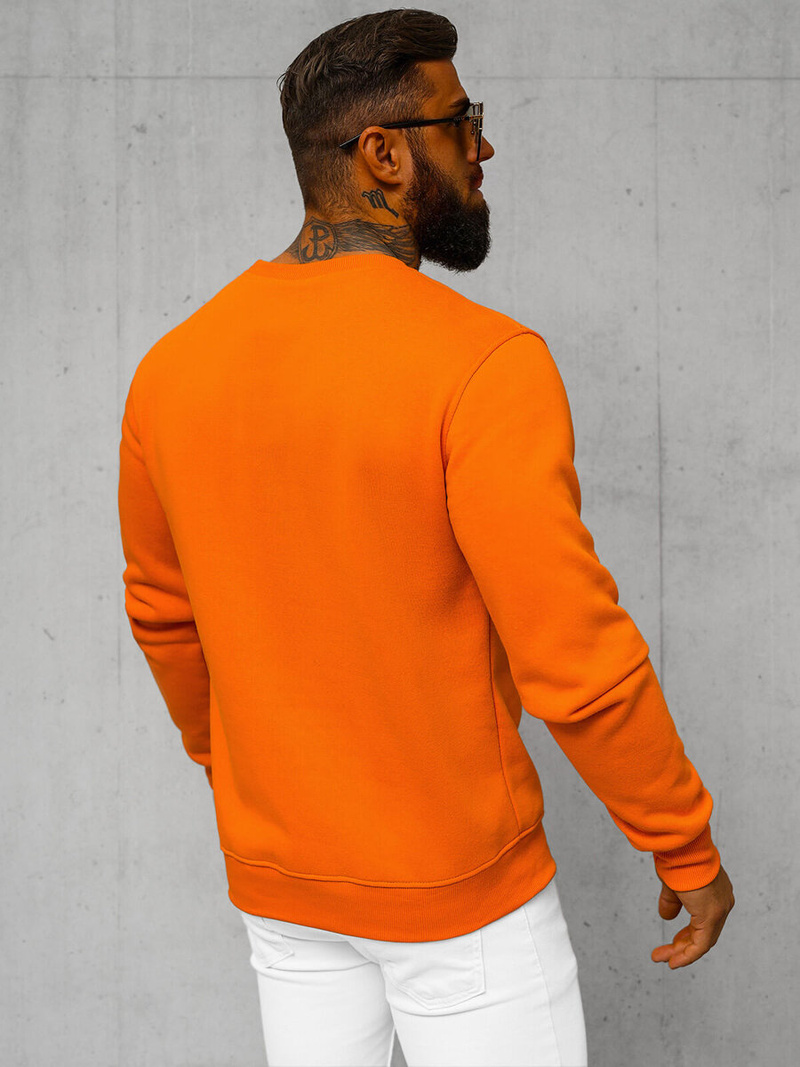 Herren Sweatshirt Orange OZONEE JS/2001-10Z