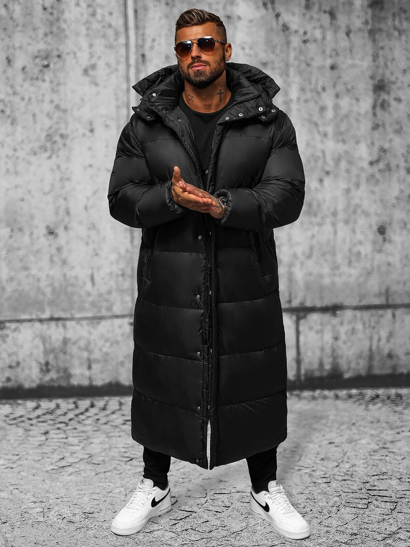 Herren Winterjacke Schwarz OZONEE O/M3202