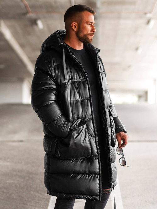 Herren Winterjacke Schwarz OZONEE O/M3205Z