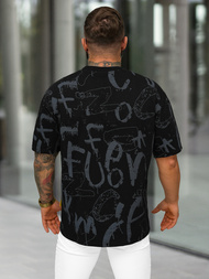 Herren T-shirt Schwarz OZONEE O/YN2/621