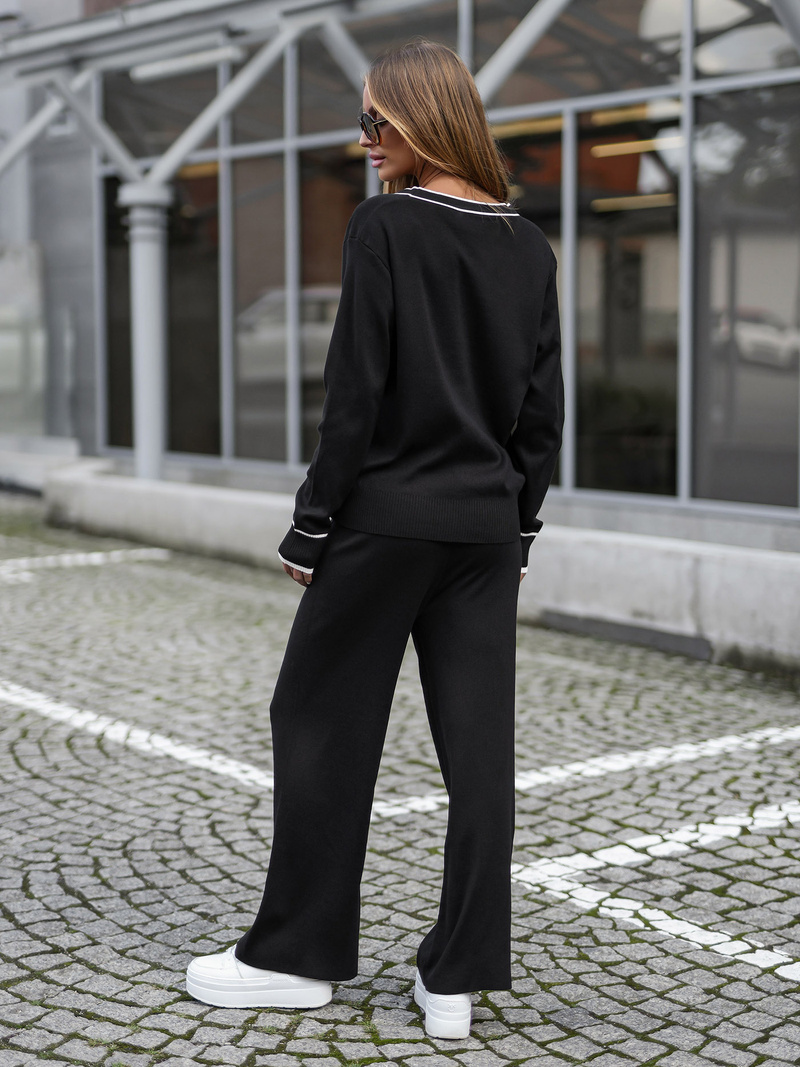 Zweiteiliges Trainingsanzug-Set Schwarz OZONEE JS/26C8802/3