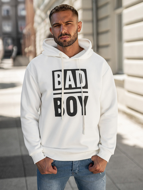 Herren Kapuzenpullover Weiß OZONEE JS/65B3909/1