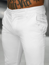 Herren Chino Hose Weiß OZONEE BL/SK222/2