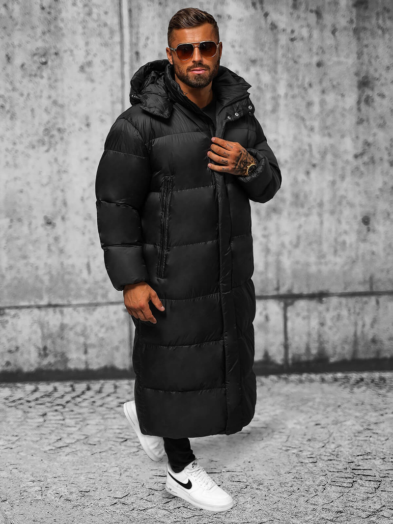 Herren Winterjacke Schwarz OZONEE O/M3202