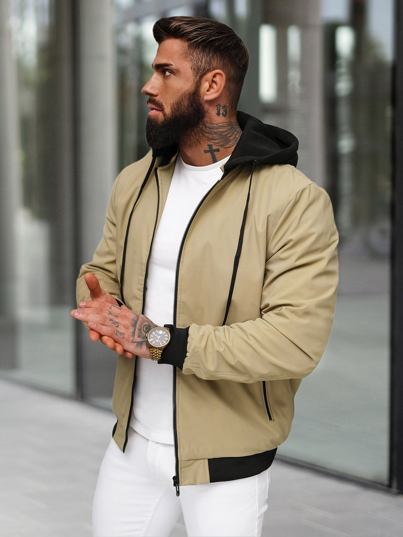 Herren Jacke Beige OZONEE JS/62M9502/62