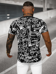 Herren T-shirt Schwarz OZONEE O/T1269/3