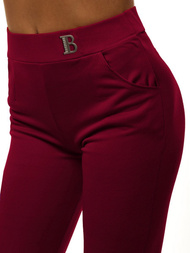 Damen Leggings Weinrot OZONEE JS/1027/D13