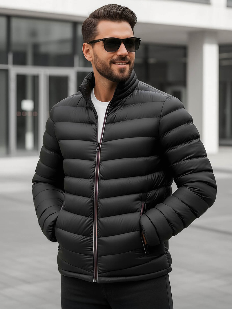 Herren Jacke Schwarz OZONEE JS/SM71Z