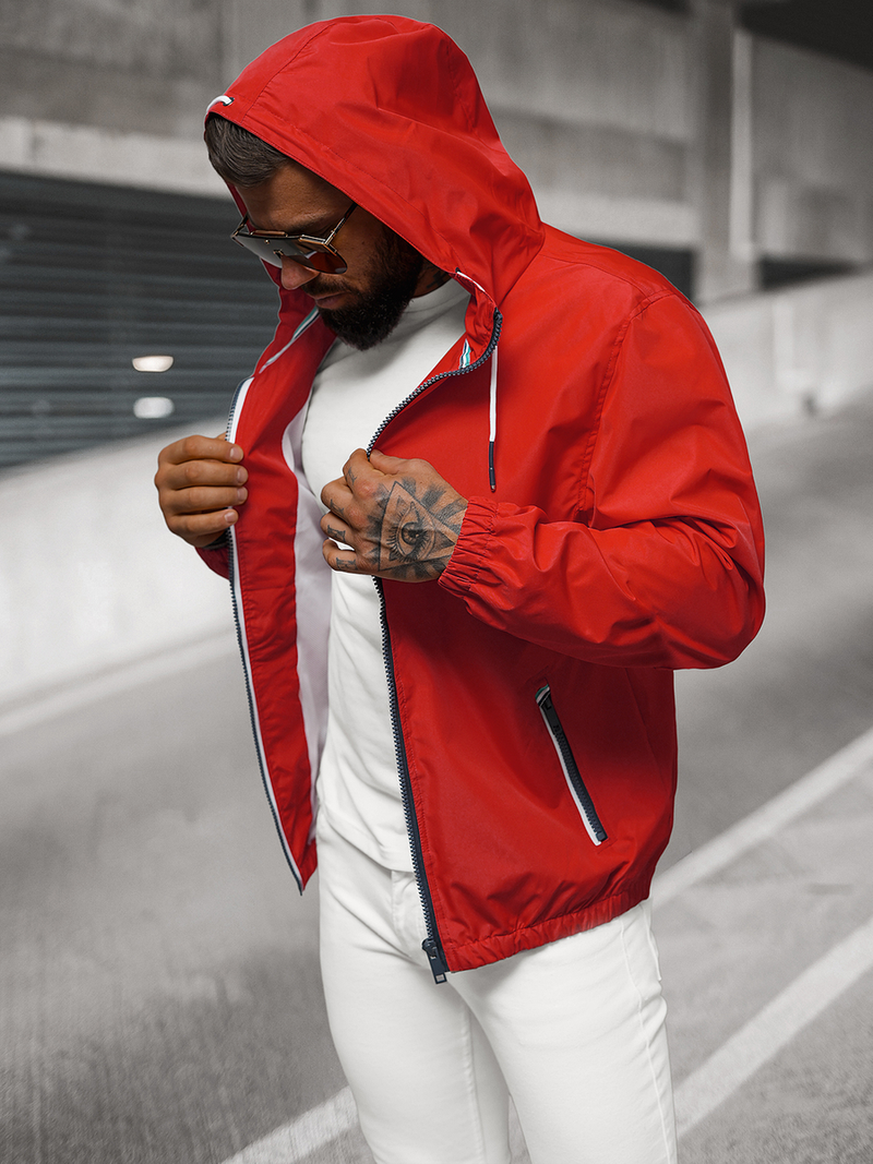 Herren Jacke Rot OZONEE JS/5M802/275
