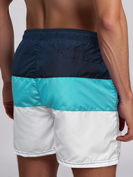 Herren Badeshorts Dunkelblau/Weiß OZONEE JS/17K567/7Z