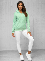 Damen Kapuzenpullover Mintgrün OZONEE JS/W03Z