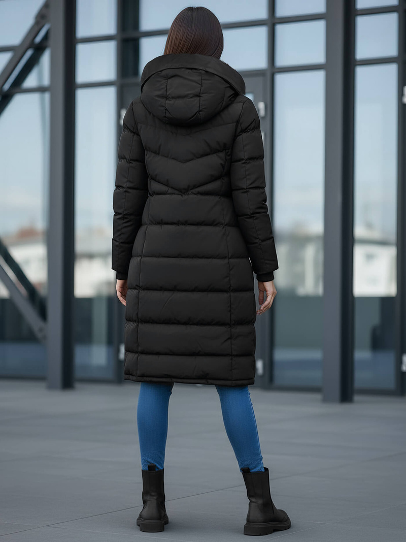 Damen Winterjacke Schwarz OZONEE JS/M736/392Z