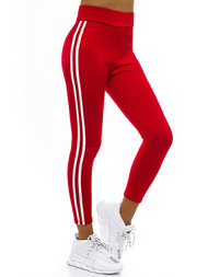Damen Leggings rot und weiß JS/YW06038/5/11